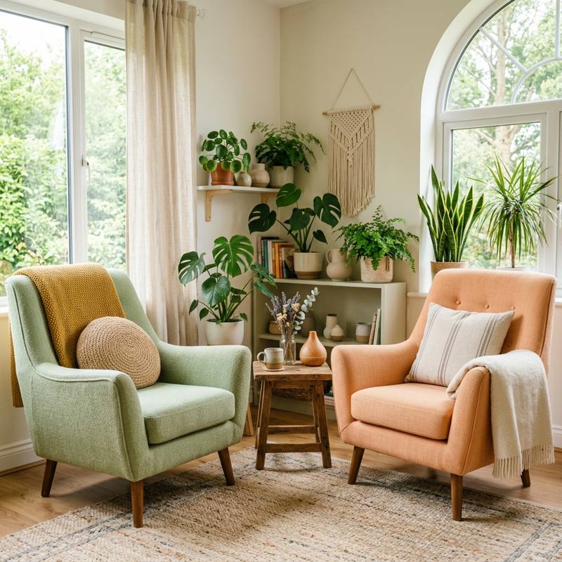 Two chairs in the counselling room
